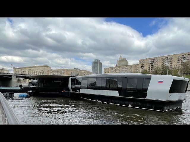 Moscow river bus tour April 2024 4K