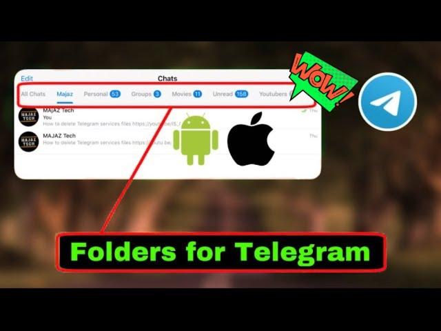 How to add folders in Telegram