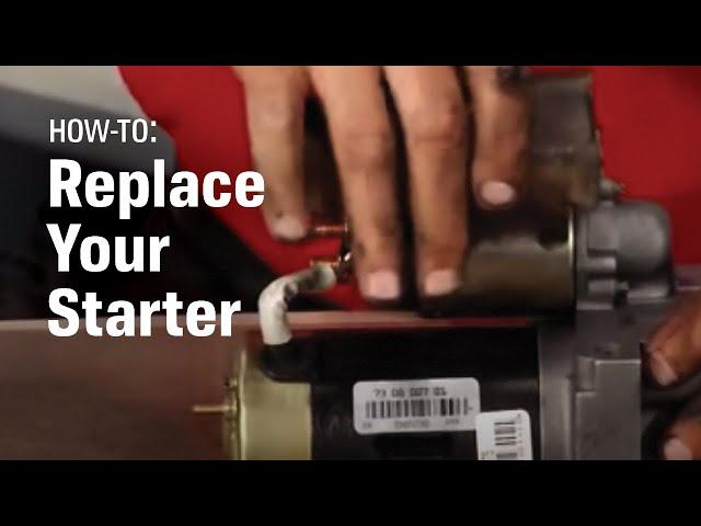 AutoZone Car Care: How to Replace Your Starter