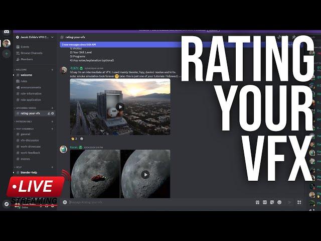 Reviewing Your VFX Live!!!