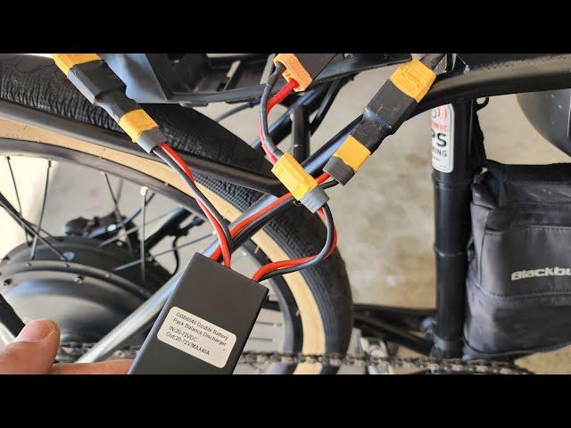 ZOOZ 1100 UU EBIKE TWO 52 VOLT BATTERY BLENDER INSTALL  #more miles #morespeed