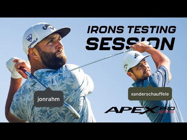 Jon Rahm + Xander Schauffele Put New Apex Irons to the Test \\ World of Wunder