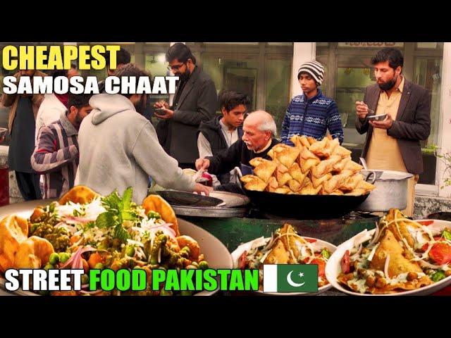 Old Man Selling World Cheapest Samosa Chaat | Full Recipe Of Samosa Chaat at Street Food 2024