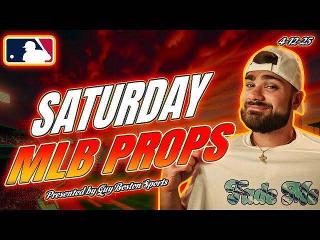 MLB Player Props Today 4/12/2025 | FREE MLB Best Bets, Predictions, and Player Props!