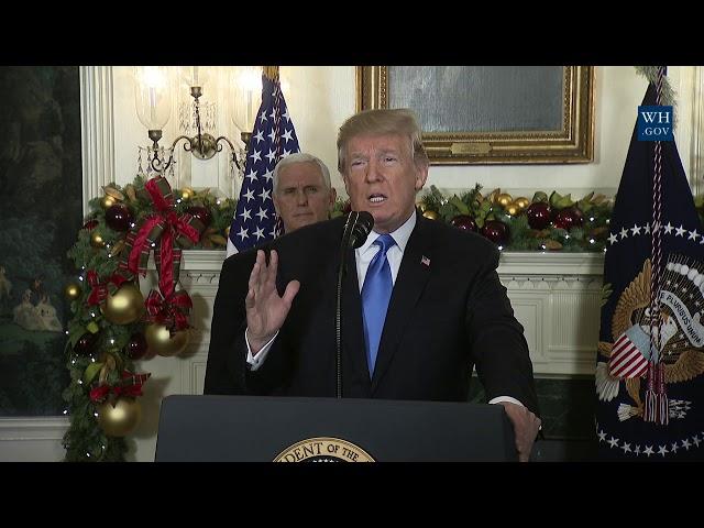 President Trump Gives a Statement on Jerusalem