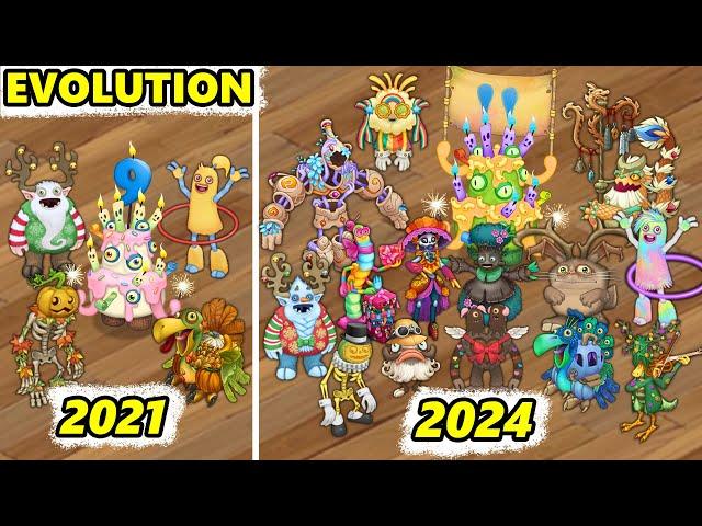 Seasonal Shanty Evolution - All Seasonal Monsters (My Singing Monsters)