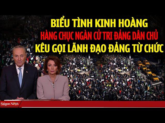 THỜI SỰ HOA KỲ CUỐI TUẦN: hàng chục ngàn cử tri đảng dân chủ biểu tình kêu gọi lãnh đạo từ chức