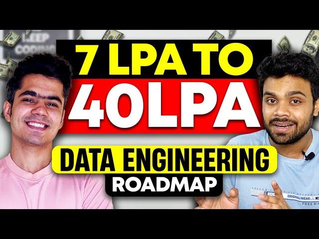 7LPA to 40LPA as Data Engineer | Complete Data Engineering Roadmap