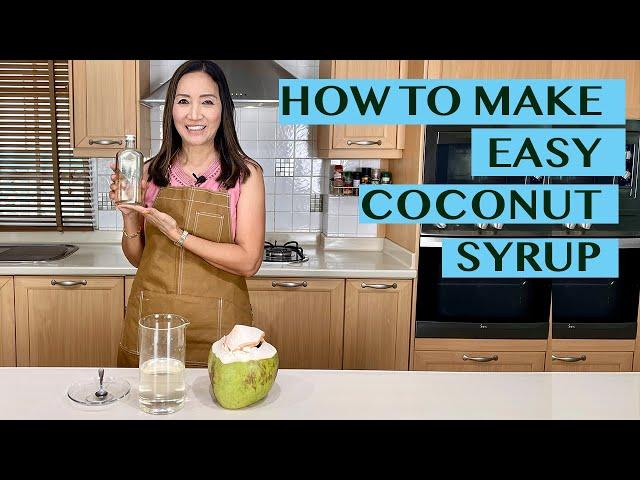 EASY COCONUT SYRUP - GUARANTEED NO CRYSTALLIZATION: FOR COFFEE, TEA AND COCONUT DRINKS