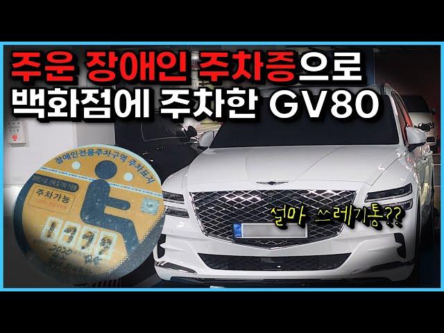 백화점에 주차했을뿐인데 언론에 소개된 GV80 운전자의 최후