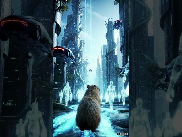 The Capybara Guardian of Time: Echoes of Forgotten Futures #aiart #capivara