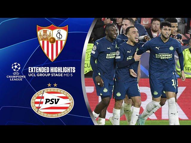 Sevilla vs. PSV: Extended Highlights | UCL Group Stage MD 5 | CBS Sports Golazo