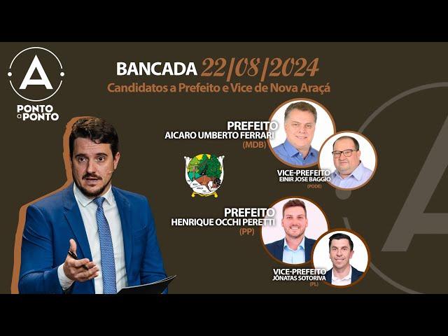 CANDIDATOS A PREFEITO E VICE DE NOVA ARAÇÁ