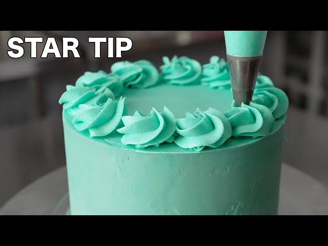 Star piping tip Masterclass [ Cake Decorating For Beginners ]