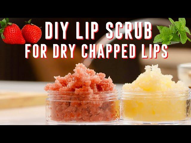 DIY LIP SCRUB | How to Make Flavored Lip Sugar Scrubs | Dry Lip Remedy