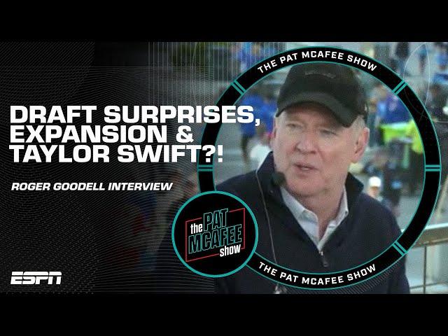 Roger Goodell talks NFL expansion, Draft surprises & Taylor Swift?!  | The Pat McAfee Show