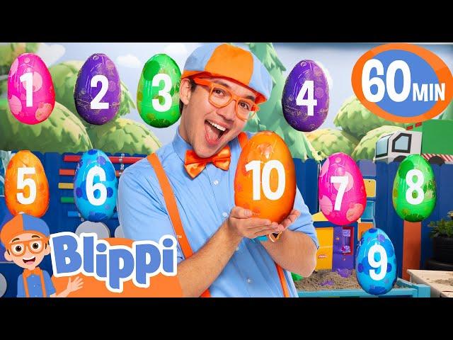 Dino Egg Hunt: Counting 1 to 10 - Blippi's Playdate | Educational Videos for Kids