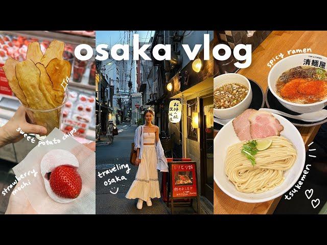 osaka vlog  kuromon market street food, perfect hotel location, local shops, exploring namba area