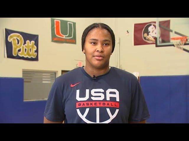 5th ranked women's basketball recruit for 2024 plays high school ball in Sanford, North Carolina