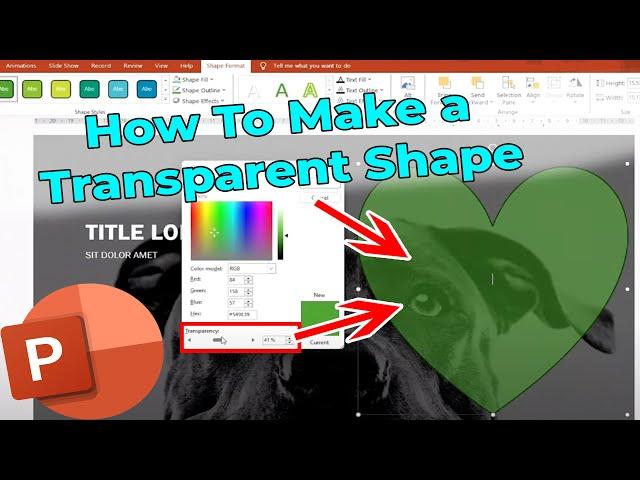 How to Make a Shape Transparent in PowerPoint