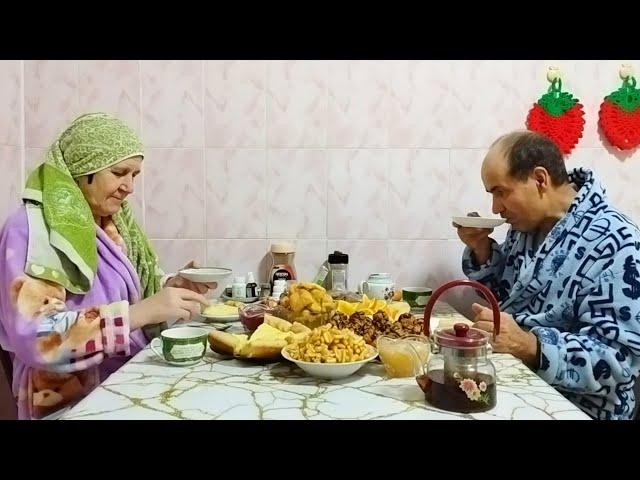 How Tatars live in a village during winter frosts in the outback of Russia