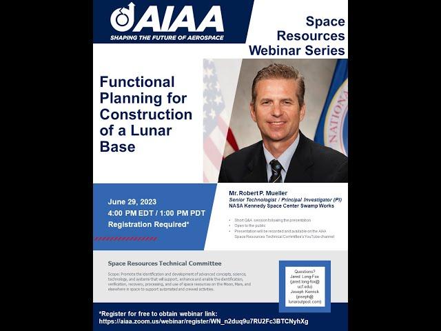 AIAA Space Resources Webinar - June 2023