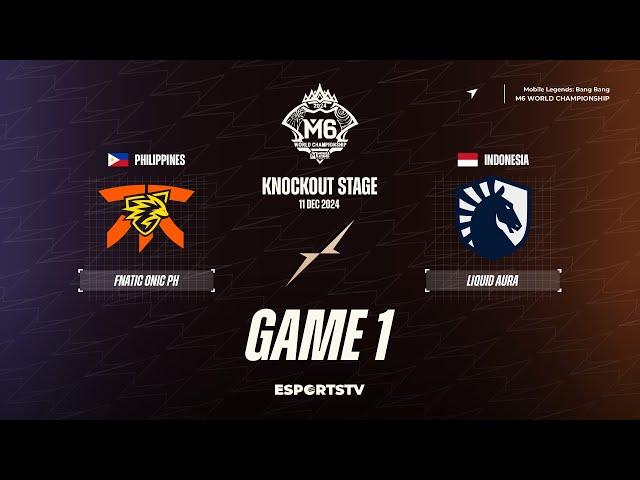 Fnatic ONIC PH vs Team Liquid ID GAME 1 M6 World Championship | TLID vs FNOP ESPORTSTV