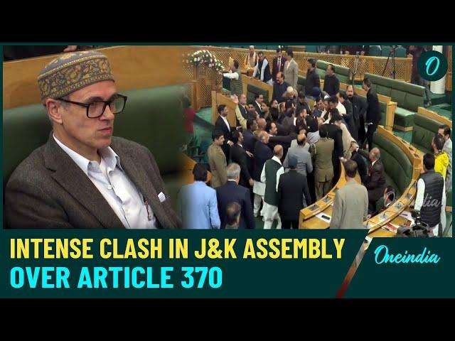 Watch| Jammu & Kashmir Assembly Sees Intense Dispute Over Article 370| Omar Abdullah Silenced