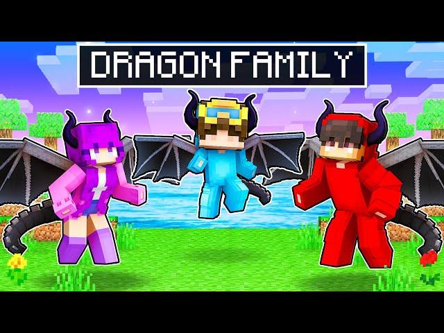 Adopted By A DRAGON FAMILY In Minecraft!