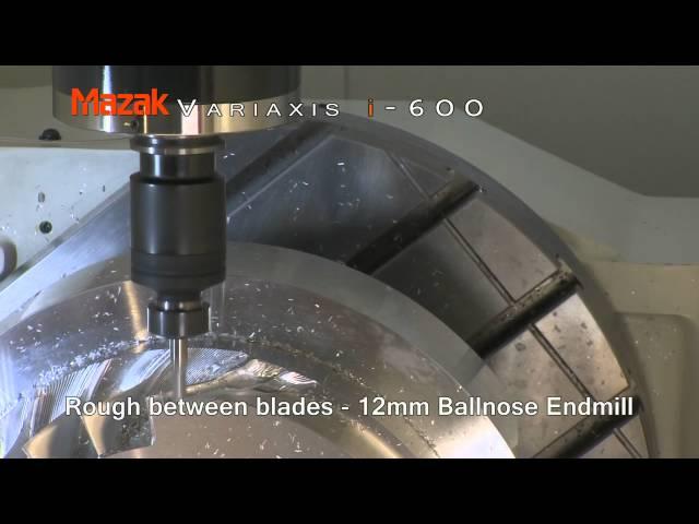 Eclipse Communications. Mazak Variaxis i-600 Machine Tool demo.