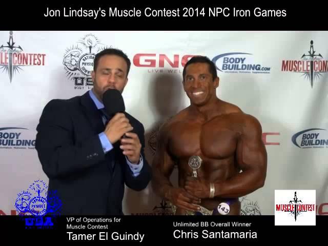 2014 NPC Iron Games Bodybuilding Overall Winner Chris Santamaria