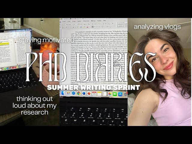 PRODUCTIVE PHD VLOG: summer writing sprint, case studies, meeting with my advisor