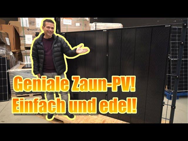 PV am normalen Zaun! - Endlich einfach und schön.