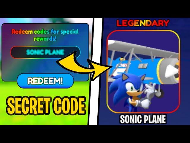 SECRET CODE FOR HIDDEN SONIC PLANE IN SONIC SPEED SIMULATOR!? - Roblox