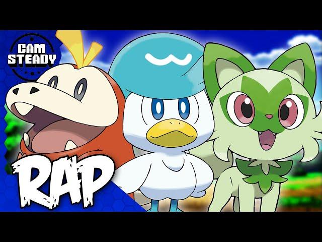 Sprigatito vs Fuecoco vs Quaxly RAP BATTLE | Pokemon Scarlet and Violet | Cam Steady