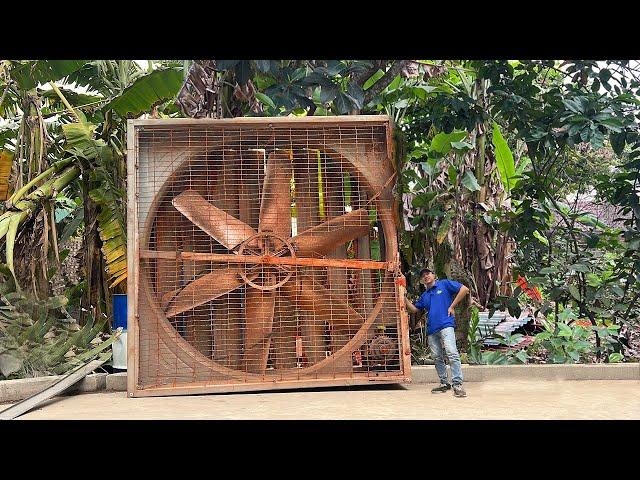 Restoration of Very Rusty Exhaust FAN // Restoring The Giant Exhaust Fan.