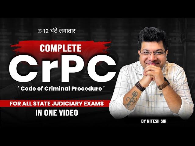 CrPC lecture series in One Shot | Criminal Procedure Code 1973 | Judiciary Exams | ALEC Judiciary