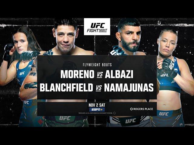 UFC Edmonton: Moreno vs. Albazi  - November 2nd | Fight Promo