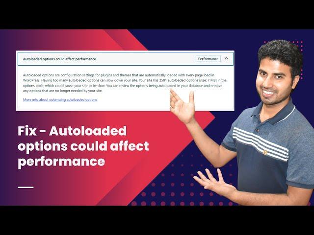 Fix - Autoloaded options could affect performance | Clean up Autoloaded Options | OK Ravi