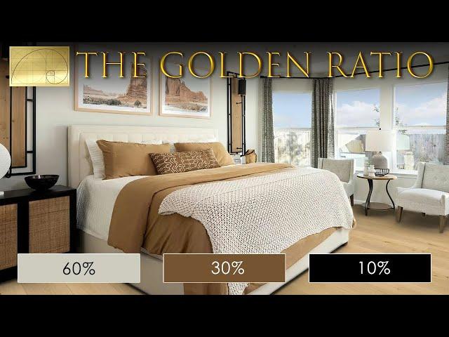 Interior design secret to help you balance colors and create harmony in your home - The Golden Ratio