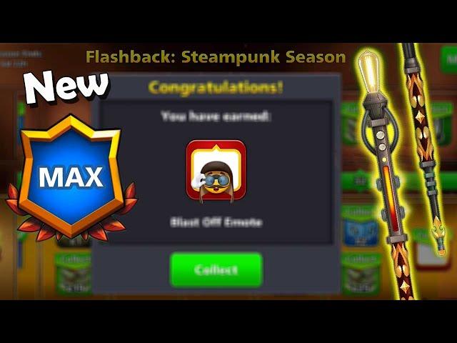 8 Ball Pool Pool Pass Level Max  Steampunk Season New