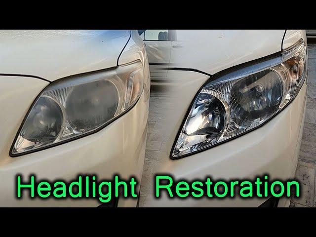 How to restore headlights using Toothpaste | Baking Soda | Acetone