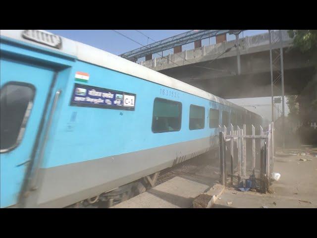 155 KMPH RUTHLESS SKIP BY GATIMAAN EXPRESS !!!! India's Fastest Train || गतिमान एक्सप्रेस