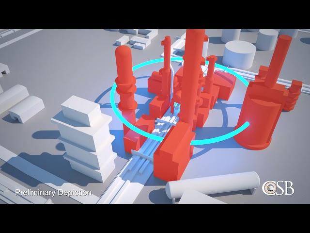 Preliminary Animation of Philadelphia Energy Solutions Refinery Fire and Explosions