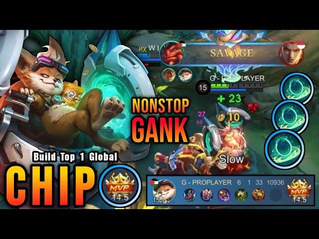 MVP 14.5 Points Chip NonStop Ganking!! - Build Top 1 Global Chip ~ MLBB