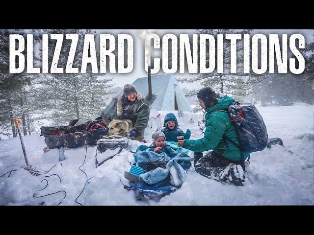 Blizzard Conditions: Family Winter Camping in Strong Winds & -30 Temperatures