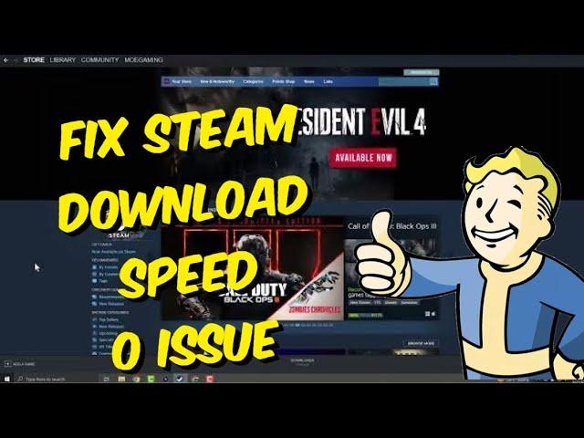 How To Fix Steam Download Speed Drops to 0 Issue - 2023 (Easy Fix)