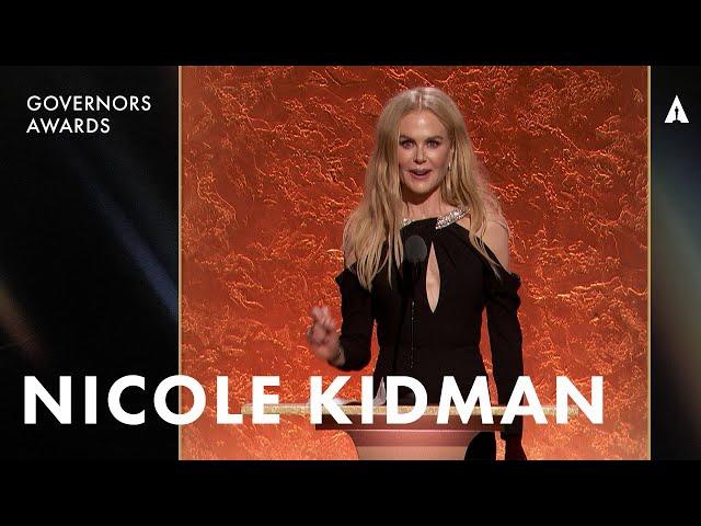 Nicole Kidman Honors Juliet Taylor | The 15th Governors Awards Presented By @ROLEX