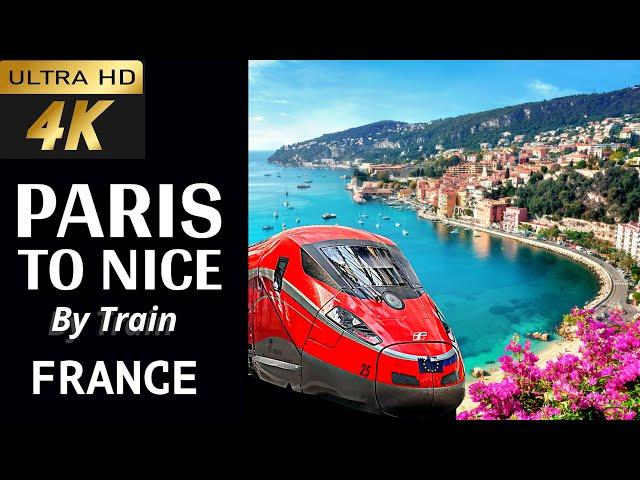 [4k] Paris to Nice Train First Class Tour 2024 |  TGV InOui  | How to go to Nice from Paris