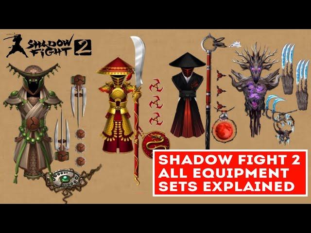 SHADOW FIGHT 2 ALL EQUIPMENT SETS EXPLAINED IN HINDI